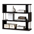 Regál BENITO, černá, 