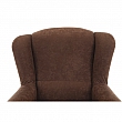 Křeslo ušák Charlot, látka hnědá, 