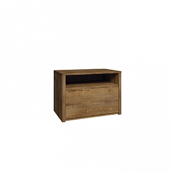 Noční stolek, dub lefkas tmavý, MONTANA SN