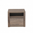 Noční stolek, dub lefkas tmavý, MONTANA SN