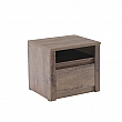 Noční stolek, dub lefkas tmavý, MONTANA SN