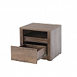 Noční stolek, dub lefkas tmavý, MONTANA SN