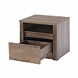 Noční stolek, dub lefkas tmavý, MONTANA SN
