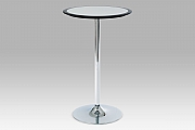 barový stůl AUB-6050 BK, černo-stříbrný plast, pr.60cm