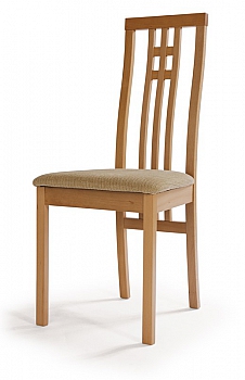 židle BC-2482 BUK3, masiv buk,potah krémový