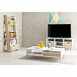 TV stolek / skříňka, dub sonoma/bílá, OSLO 75391