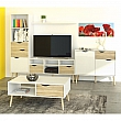 TV stolek / skříňka, dub sonoma/bílá, OSLO 75391