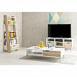 TV stolek / skříňka, dub sonoma/bílá, OSLO 75391