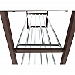 Lavice s botníkem, čokoládová / tmavohnědá, LANGELLA