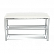 Lavice s botníkem, béžová / šedá, LANGELLA