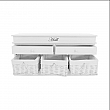 Lavice BLANCO s úložným prostorem, bílá, 