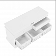Lavice BLANCO s úložným prostorem, bílá, 