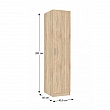 Skříň, dub sonoma, INVITA  TYP 1