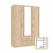 Skříň, dub sonoma, Invite T YP 2
