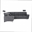 Rozkládací sedací souprava, šedá látka, ľavá, SANTIAGO
