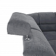 Rozkládací sedací souprava, šedá látka, ľavá, SANTIAGO