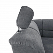 Rozkládací sedací souprava, šedá látka, ľavá, SANTIAGO