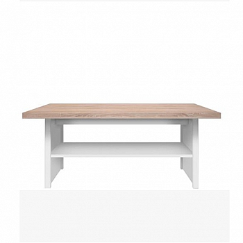 Konferenční stolek 115, bílá / dub sonoma, TOPTY TYP 18