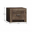 Noční stolek, jasan tmavý, INFINITY I-24