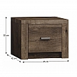 Noční stolek, jasan tmavý, INFINITY I-24