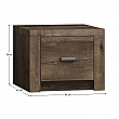 Noční stolek, jasan tmavý, INFINITY I-24