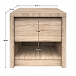 Noční stolek 1S, dub sonoma, NORTY TYP 13