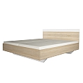 Manželská postel, dub sonoma / bílá, 180x200, GABRIELA
