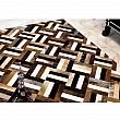 Luxusní koberec, pravá kůže, 140x200, KŮŽE TYP 2