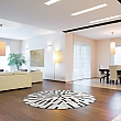 Luxusní kulatý koberec, pravá kůže, 200x200 cm, KŮŽE TYP 8