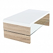 Konferenční stolek, dub sonoma / bílá extra vysoký lesk HG, KONTEX 2 NEW