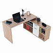 PC stůl, dub sonoma / bílá, NOE NEW