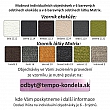 Sedací souprava, ekokůže hnědá/látka hnědá, SANTIAGO U VELKÝ