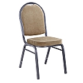 Židle, stohovatelná, látka béžová / rám šedý, JEFF 2 NEW