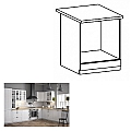 Spodní skříňka na vestavěné spotřebiče D60ZK, bílá, PROVANCE