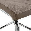 Jídelní židle SALOMA NEW, béžová látka / ekokůže béžová / chrom, 