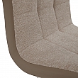 Jídelní židle SALOMA NEW, béžová látka / ekokůže béžová / chrom, 