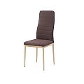 Židle, tmavohnědá látka / kov, COLETA NOVA
