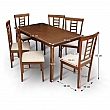 Jídelní komplet 1 + 6, ořech, OLEG NEW