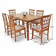 Jídelní komplet 1 + 6, třešeň, GRID NEW