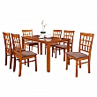 Jídelní komplet 1 + 6, třešeň, GRID NEW