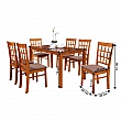 Jídelní komplet 1 + 6, třešeň, GRID NEW