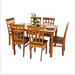 Jídelní komplet 1 + 6, třešeň, GRID NEW