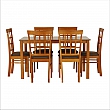 Jídelní komplet 1 + 6, třešeň, GRID NEW