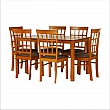 Jídelní komplet 1 + 6, třešeň, GRID NEW