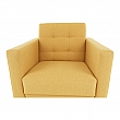 Celočalouněné křeslo, hořčicová látka, AMEDIA