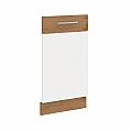Dvířka na vestavnou myčku nádobí, dub lancelot / bílá extra vysoký lesk HG, VEGA ZM 713x446