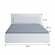 Ložnicový komplet (skříň+postel 160x200+2 x noční stolek), bílá / vysoký bílý lesk HG, ASIENA