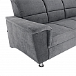Rozkládací sedací souprava, šedá látka, pravá, SANTIAGO