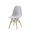 Jídelní židle, světle šedá, DARELA NEW