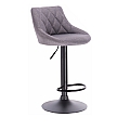 Barová židle, šedá/černá, TERKAN